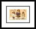Valentine Greetings, Victorian Children with Violets