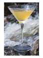 Orange Martini Next to Rushing Water