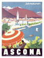 Ascona Swiss Travel Poster