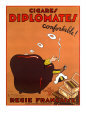 French Diplomate Cigar Poster
