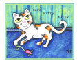 Here Kitty Kitty Art on the Verge Animals