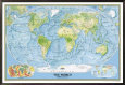 World Physical Map of the Ocean Floor