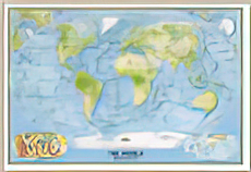 World Physical Map of the Ocean Floor