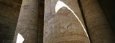 Low Angle View of Stone Columns, Great Hypostyle Hall, Temple of Horus, Edfu, Egypt
