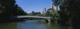 Bridge Over a Lake, Bow Bridge, Manhattan, New York City, New York State, USA