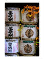 Stack of Saki Barrels, Kanazawa, Japan