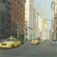 Street Scene with Taxi