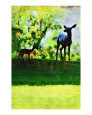 Doe and Fawn Art on the Verge Animals