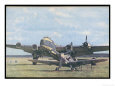 Messerschmitt 109 Poses Before the British Short Stirling Bomber It Brought Down