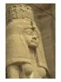 A Statue of Nefertari at the Entrance to Her Temple