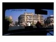 Pedestrians Crossing Road, Seen Through Taxi Window, Mumbai, India