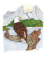 Eagle on perch Art on the Verge Animals
