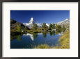 Lake Grindji and Matterhorn, Switzerland