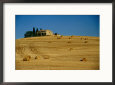 Hay Bales and Farm House Near Pienza, Pienza, Tuscany, Italy