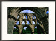 Ruins of Rievaulx Abbey, 12th Century Cistercian Monastery, North York Moors National Park, England
