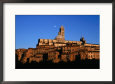 Cathedral and Houses Below the Moon, Siena, Tuscany, Italy
