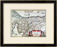 Map of the Holy Land, Published in Amsterdam, 1629