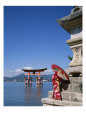 Torii Gate, Itsukushima Shrine, Miyajima Island, Honshu, Japan