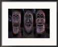 Wooden Carved Face Masks