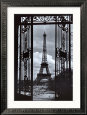 Eiffel Tower Through Gates France Eiffel Tower