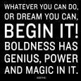 Begin It- Goethe