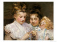 Berthe and Marjorie with Their Doll Nationality American Art