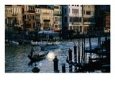 Traditional Gondola Amongst Traffic on Grand Canal, Venice, Italy