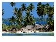 Tropical Island Village on Beach, Panama