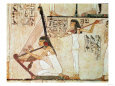 Two Musicians, from the Tomb of Rekhmire, New Kingdom (Wall Painting)