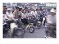 Street Crowded with Bicycles and Motorbikes, Saigon, Vietnam