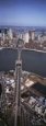 Aerial View of a Bridge, Brooklyn Bridge, Manhattan, New York City, New York State, USA