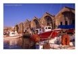 16th Century Arsenali (Docks) with Fishing Boats Moored in Inner Harbour, Hania, Crete, Greece