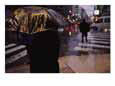 A Rainy Evening Street Scene in Buenos Aires