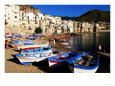 Fishing Boats on Beach at Seaside Resort, Cefalu, Italy