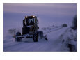 Snow Plowing Country Road, Alberta, Canada Scenic Streets & Roadways