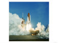 Challenger Space Shuttle Lifting off Launch Pad