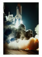Shuttle Lift-Off, Cape Canaveral, FL