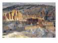 Panoramic View over Bryce Canyon National Park in Winter