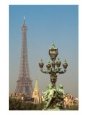 Lampost on Alexander III Bridge, with Eiffel Tower France Eiffel Tower