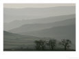 The Early Morning Mist Covers the Rolling Hills of Derbyshire