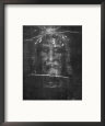 Part of the First Photograph of the Shroud Showing the Face