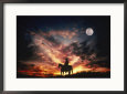 Silhouette of Cowboy on Horse, AZ
