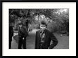 Bob Dylan in the Savoy Gardens on the Thames Embankment, April 1965