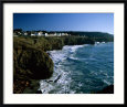 Downtown Shops, Sunrise on Bluff, Mendocino, CA