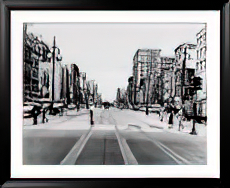 The Streetcar Tracks of Canal Street in New Orleans