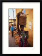 Mother Carrying Baby and Basket, Mombasa, Kenya Scenic Streets & Roadways