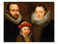 Portrait of a Gentleman with His Wife and Son, by Flemish School, Sabauda Gallery, Turin