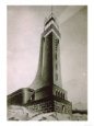 Drawing by the Architect Quirino De Giorgio of a Project for a Stone Lighthouse